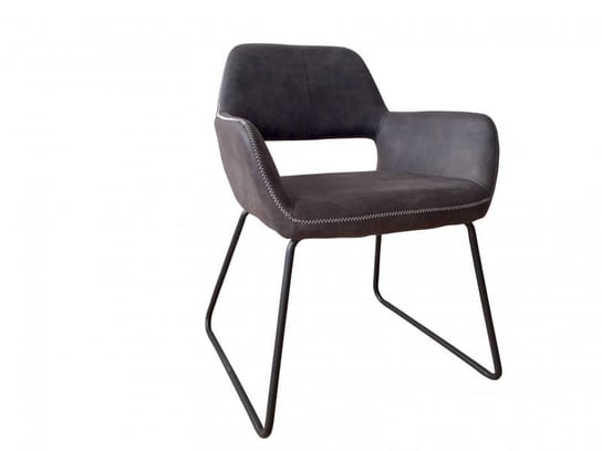 Krzesło INTERIOR Django, szare, 79x55x55 cm INTERIOR