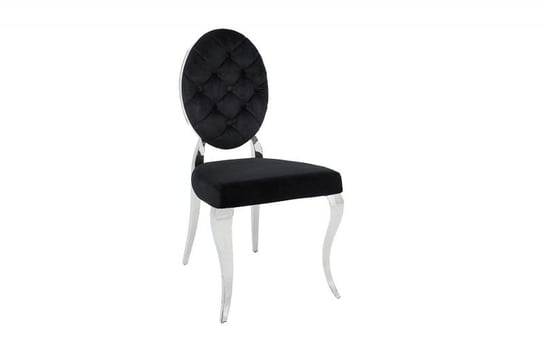 Krzesło INTERIOR Modern Baroque, czarne, 95x50x60 cm, INTERIOR