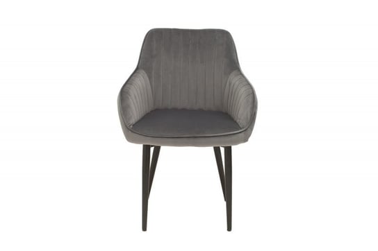 Krzesło INTERIOR Torino, srebrno-szare, 84x60x61 cm INTERIOR