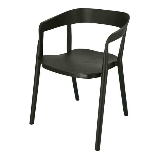 Krzesło INTESI Bow, czarne, 50x57x74 cm Intesi