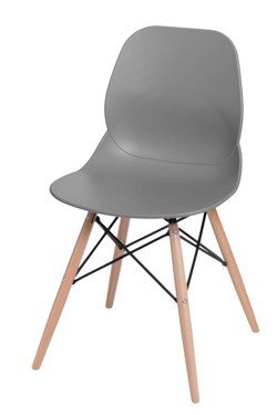 Krzesło INTESI Layer DSW, szare, 44,5x49x81 cm Intesi