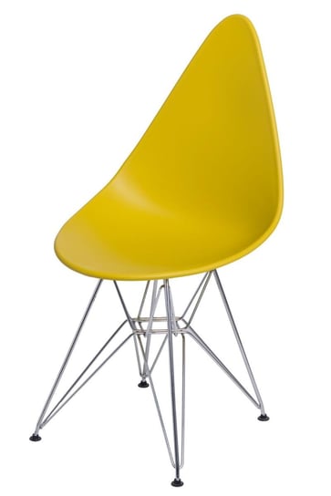 Krzesło INTESI Rush DSR, żółte, 89x45x49 cm Intesi