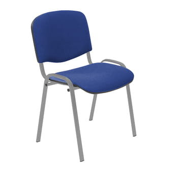 Krzesło Iso Chrome Niebiesko-Czarna Krata C-14 PROSPERPLAST 1
