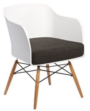 Krzesło KARE DESIGN Viva, biało-brązowe, 58x48x77 cm Kare Design