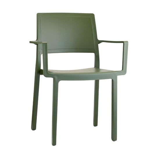 Krzesło Kate Arm zielone z tworzywa SCAB Design