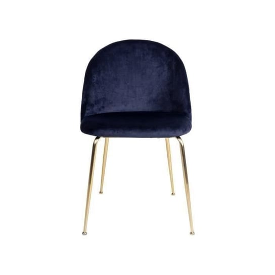 Krzesło Kirsten niebieskie (aksamit, mosiądz) - House Nordic Inna marka