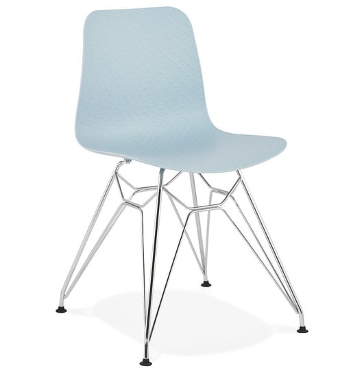 Krzesło KOKOON DESIGN Fifi, niebieskie-chrom, 83x44x40 cm Kokoon Design