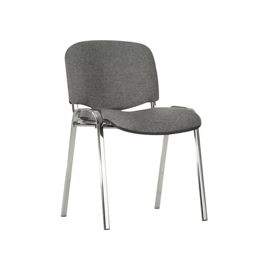 Krzesło Konferencyjne Iso Chrome Splot Szaro-Czarny C73 Nowy Styl