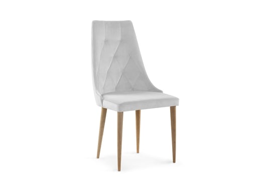 Krzesło KONSIMO ALTAR, jasnoszare, 48x100x55 cm Konsimo