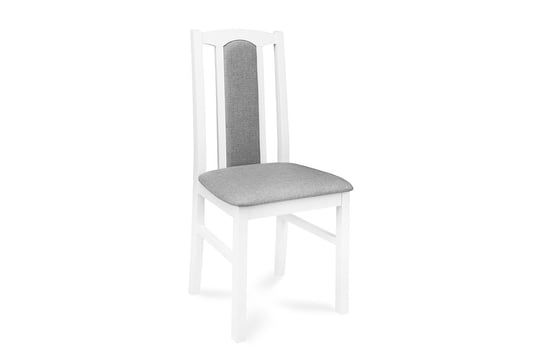 Krzesło KONSIMO CIBUS, biały-jasnoszare, 43x94x40 cm Konsimo