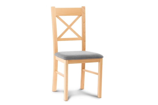 Krzesło KONSIMO Cram, buk jasny szary, 43x94x43 cm, 4 szt. Konsimo
