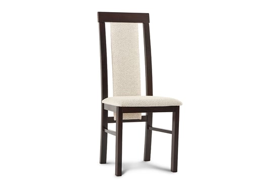 Krzesło KONSIMO Ectin, wenge-kremowe, 43x101x42,5 cm Konsimo
