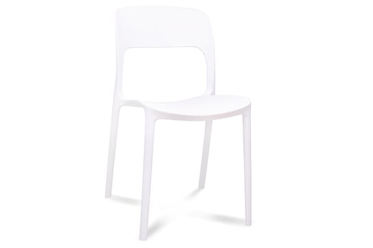 Krzesło KONSIMO Malte, białe, 49x82x47,5 cm Konsimo