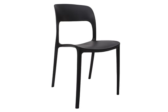 Krzesło KONSIMO Malte, czarne, 49x82x47,5 cm Konsimo