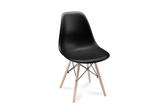 Krzesło KONSIMO Nerea, czarne, 47x83x50 cm Konsimo