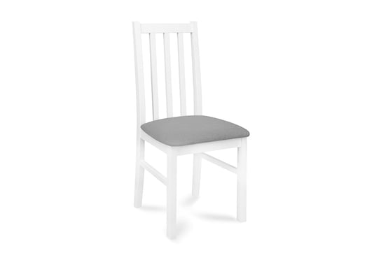 Krzesło KONSIMO Quatus, biały, jasnoszare, 43x94x40 cm Konsimo