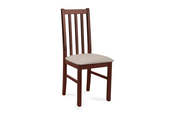Krzesło KONSIMO QUATUS orzech-ciemobeżowe, 43x94x40 cm Konsimo