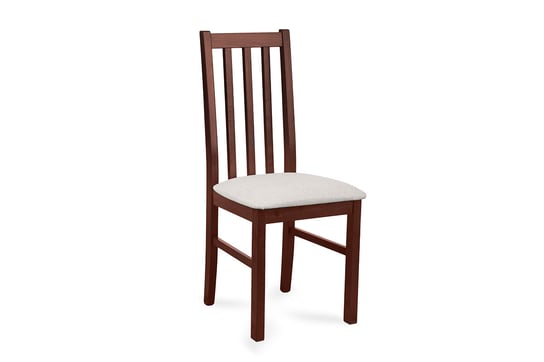 Krzesło KONSIMO QUATUS, orzech-jasnibeżowe, 43x94x40 cm Konsimo