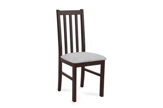 Krzesło KONSIMO QUATUS, wenge-jasnoszare, 43x94x40 cm Konsimo