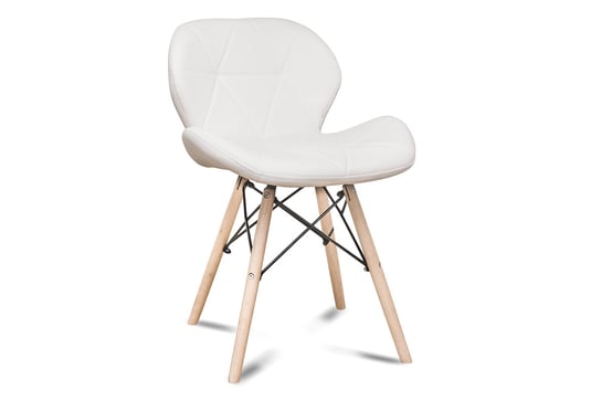 Krzesło KONSIMO TRIGO białe, 49x72x50 cm Konsimo