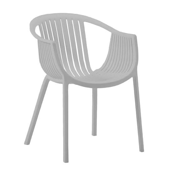 Krzesło kubełkowe nowoczesne MOLA SZARE Nuforma