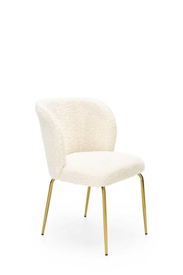 Krzesło Leonore boucle beż/złote Intesi