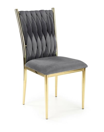 Krzesło Lina velvet szare/ złote Intesi