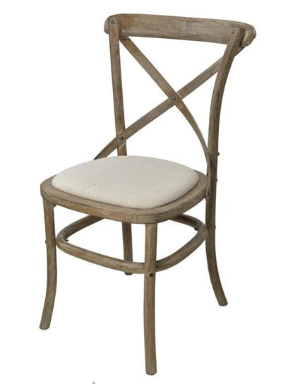 Krzesło LIVINHILL Limena, kremowo-brązowe, 87x53x51 cm Livinhill