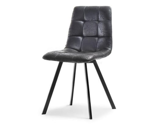 krzesło lugo czarny tkanina, podstawa czarny MEBEL-PARTNER