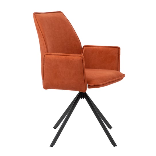 Krzesło LUGRO obrotowe ceglaste 56x60x82 cm HOMLA Homla