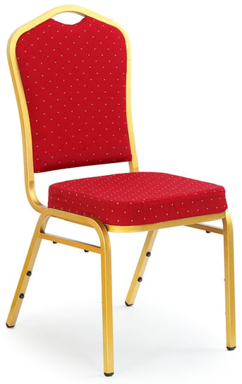 Krzesło luksusowe PROFEOS Abrax, czerwone, 48x45x93 cm Profeos
