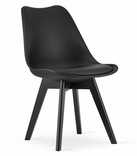 Krzesło MARK - czarne / czarne nogi Leobert