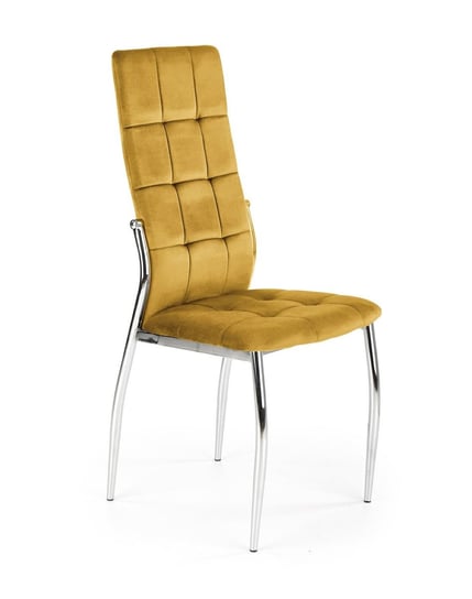 Krzesło Melani musztardowe velvet Intesi