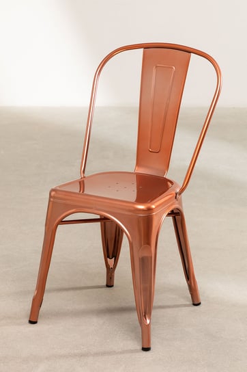 Krzesło Metalove szczotkowane miedziane/rose gold MIA home