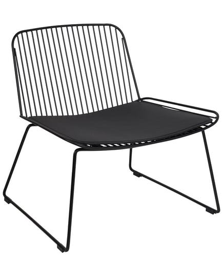 Krzesło metalowe czarne SNORUM Beliani