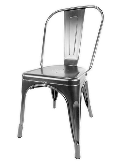 Krzesło metalowe loft CORSICA GRAPHITE Lugano