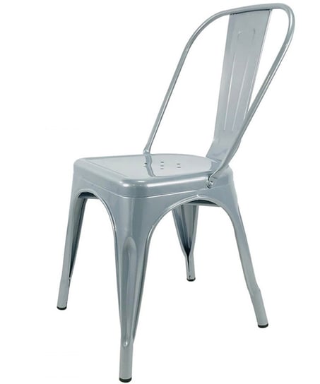 Krzesło metalowe loft CORSICA LIGHT GREY Lugano