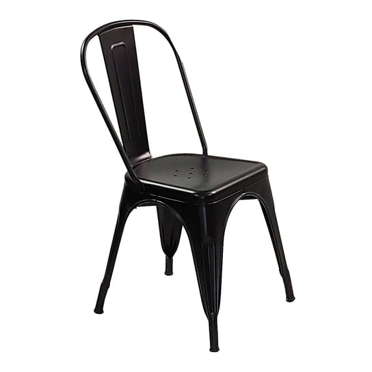 Krzesło metalowe Paris czarne BMDesign