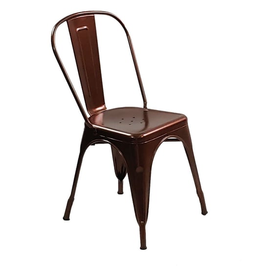 Krzesło metalowe Paris miedziane BMDesign