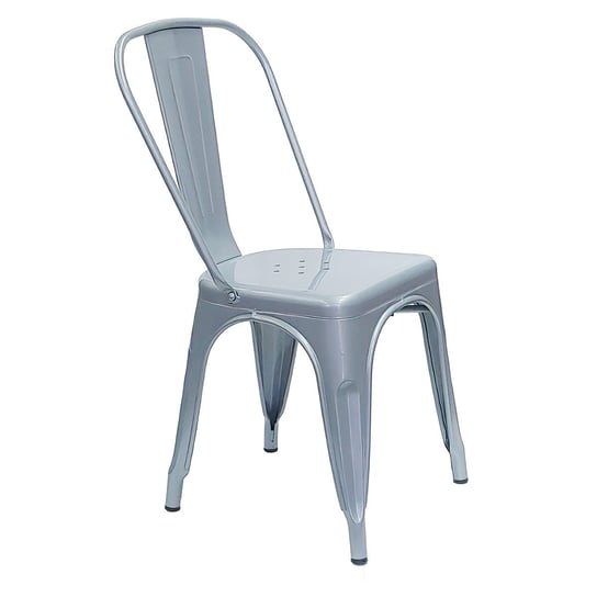 Krzesło metalowe Paris szare BMDesign