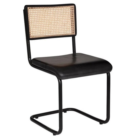 Krzesło metalowe skóra plecionka wiedeńska Razi MIA home