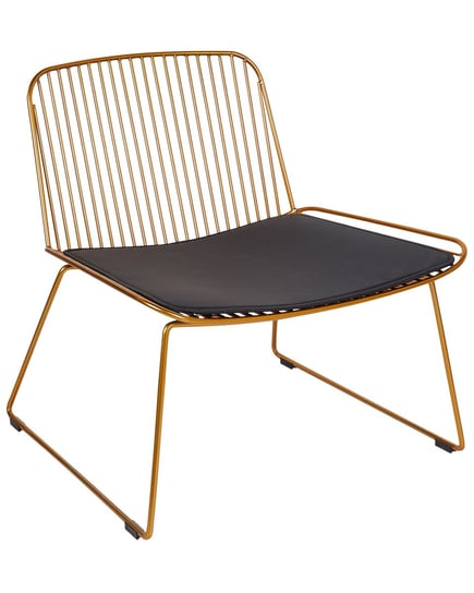 Krzesło metalowe złote SNORUM Beliani