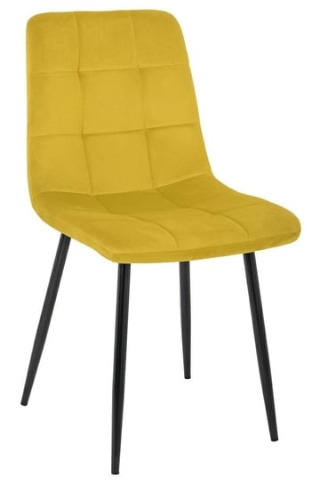 Krzesło MIA HOME Carlo, musztardowe, 88x54x45 cm MIA home