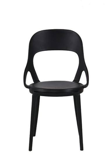 Krzesło MIA HOME Fomat, czarne, 47,5x52,5x82 cm MIA home