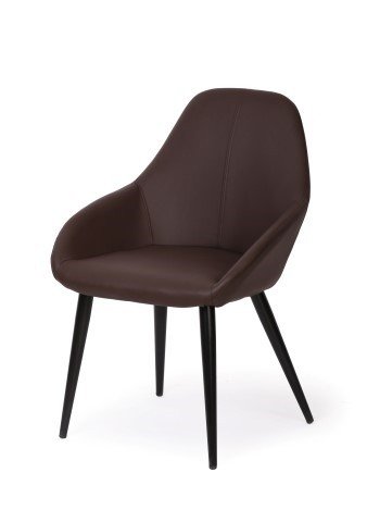 Krzesło MIA HOME Joy, ciemnobrązowe, 84x57x57 cm MIA home