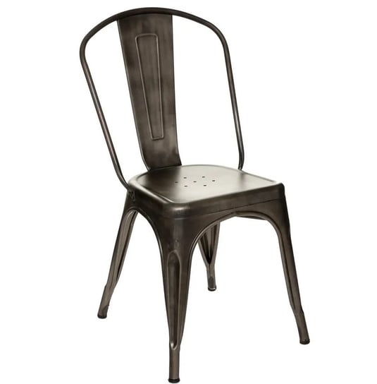 Krzesło MIA HOME Metalove Antique, szare, 45x53x85 cm MIA home
