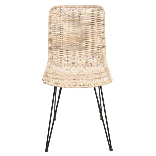 Krzesło MIA HOME Milazo, beżowo-czarne, 79x43x60 cm MIA home