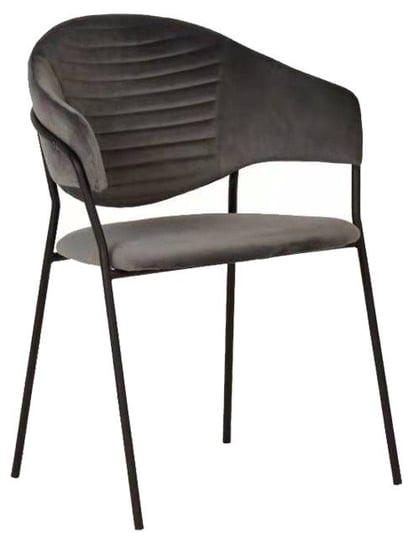 Krzesło MIA HOME Nestia, ciemnoszare, 56x56x81 cm MIA home