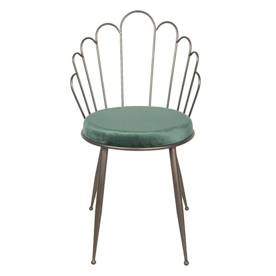 Krzesło MIA HOME Nora, zielone, 48x50x85 cm MIA home