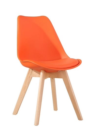 Krzesło MIA HOME Nord oak Modesto, pomarańczowe, 82x52x47 cm MIA home